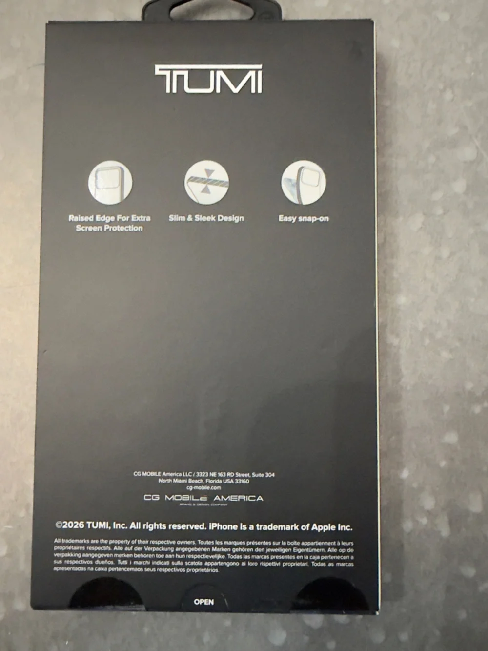 TUMI MagSafe Compatible Clear Case – iPhone 17 Pro Max